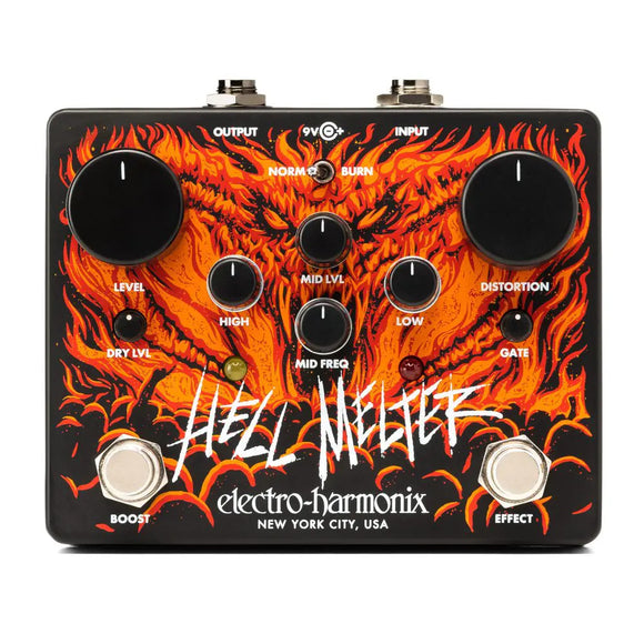 New EHX Electro-Harmonix Hell Melter High-Gain Distortion Guitar Effect Pedal