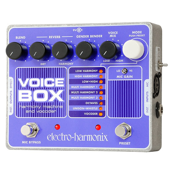 New Electro-Harmonix EHX Voice Box Vocal Harmony Machine Vocoder Effects Pedal!