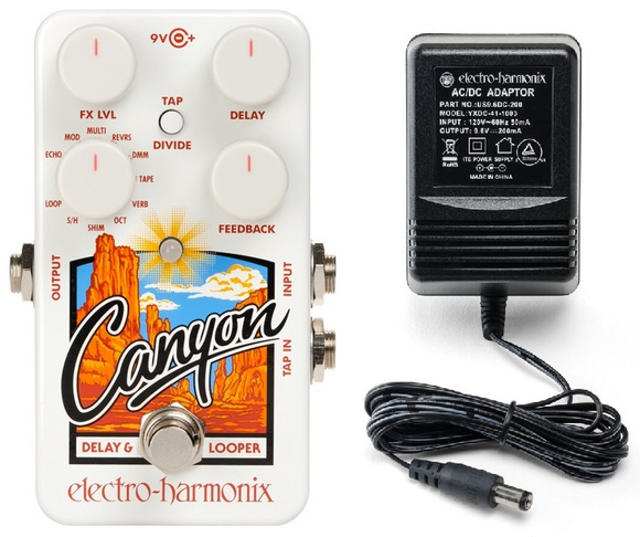 New Electro-Harmonix EHX Canyon Delay and Looper Guitar Pedal