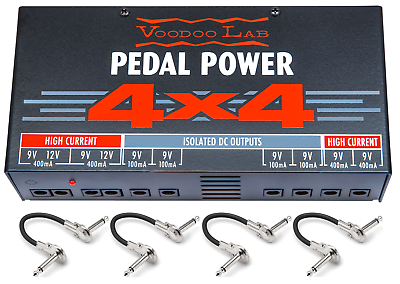 New Voodoo Lab Pedal Power 4x4 Guitar Effect Pedal Power Supply