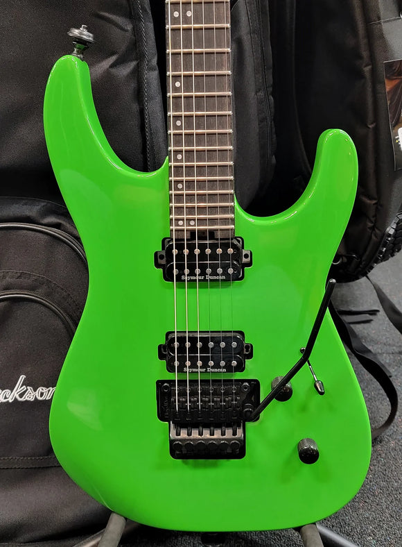 New, out of box, Jackson Pro Series Dinky DK2 2022 Slime Green w/ Gig Bag