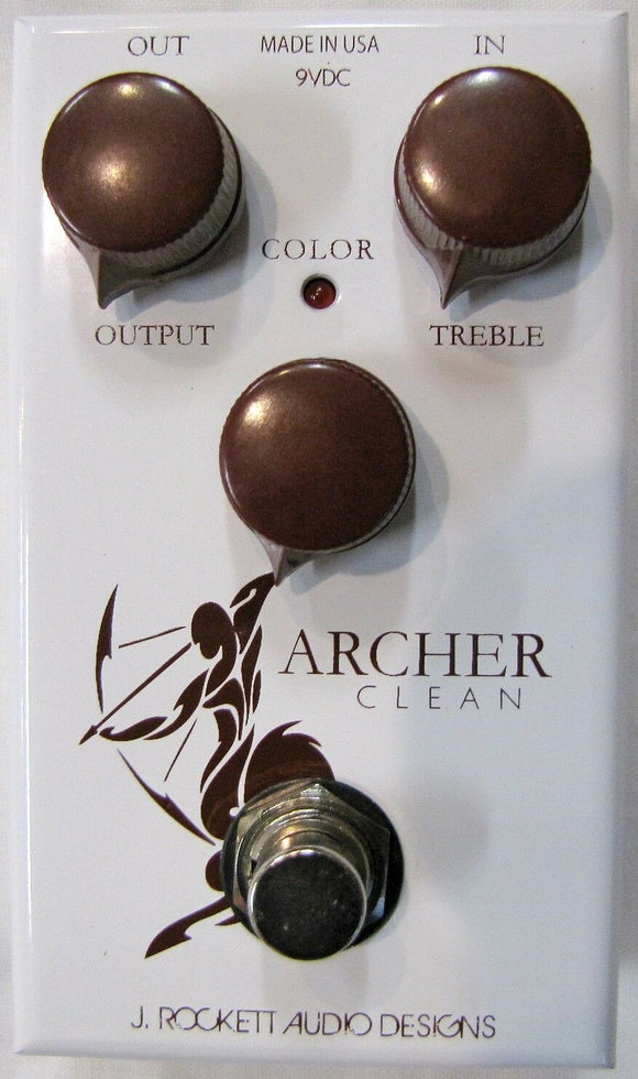 Used J Rockett Archer Clean Overdrive Boost Guitar Effects Pedal