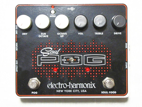 Used Electro-Harmonix Soul Pog (Nano Pog + Soul Food) Guitar Effects Pedal