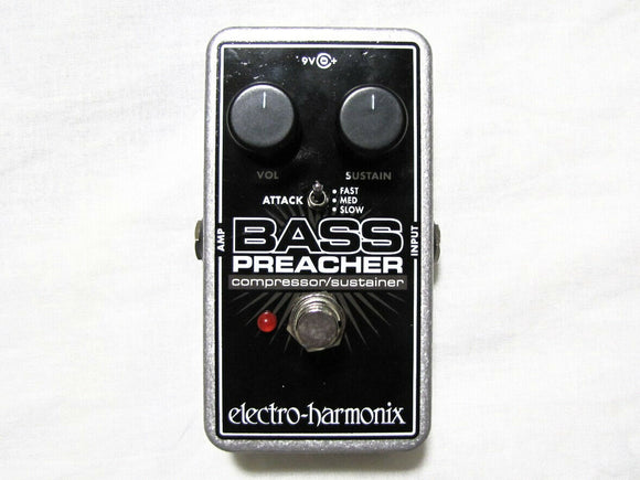 Used Electro-Harmonix Bass Preacher Bass Guitar Compressor Sustainer Pedal