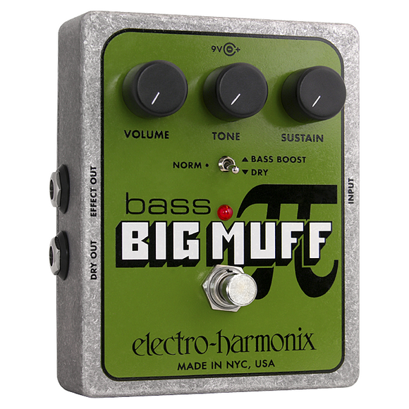 New Electro-Harmonix EHX Bass Big Muff Pi Distortion Fuzz Pedal