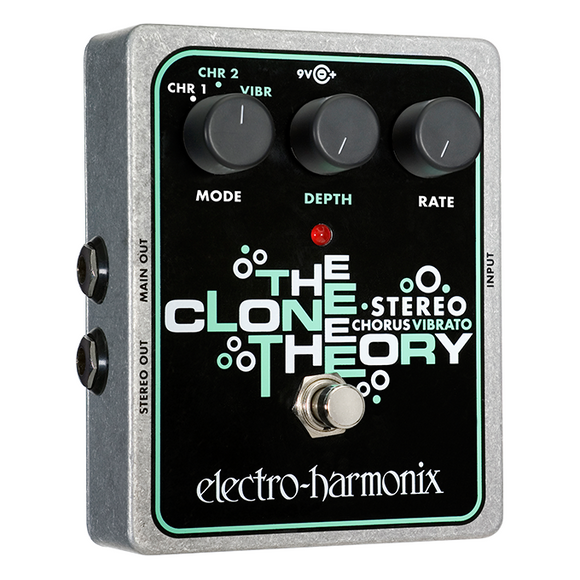 New Electro-Harmonix EHX The Clone Theory Stereo Analog Chorus Vibrato Pedal