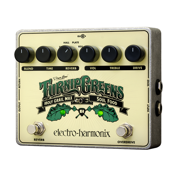 New Electro-Harmonix EHX Turnip Greens Overdrive Multi-Effect Guitar Pedal