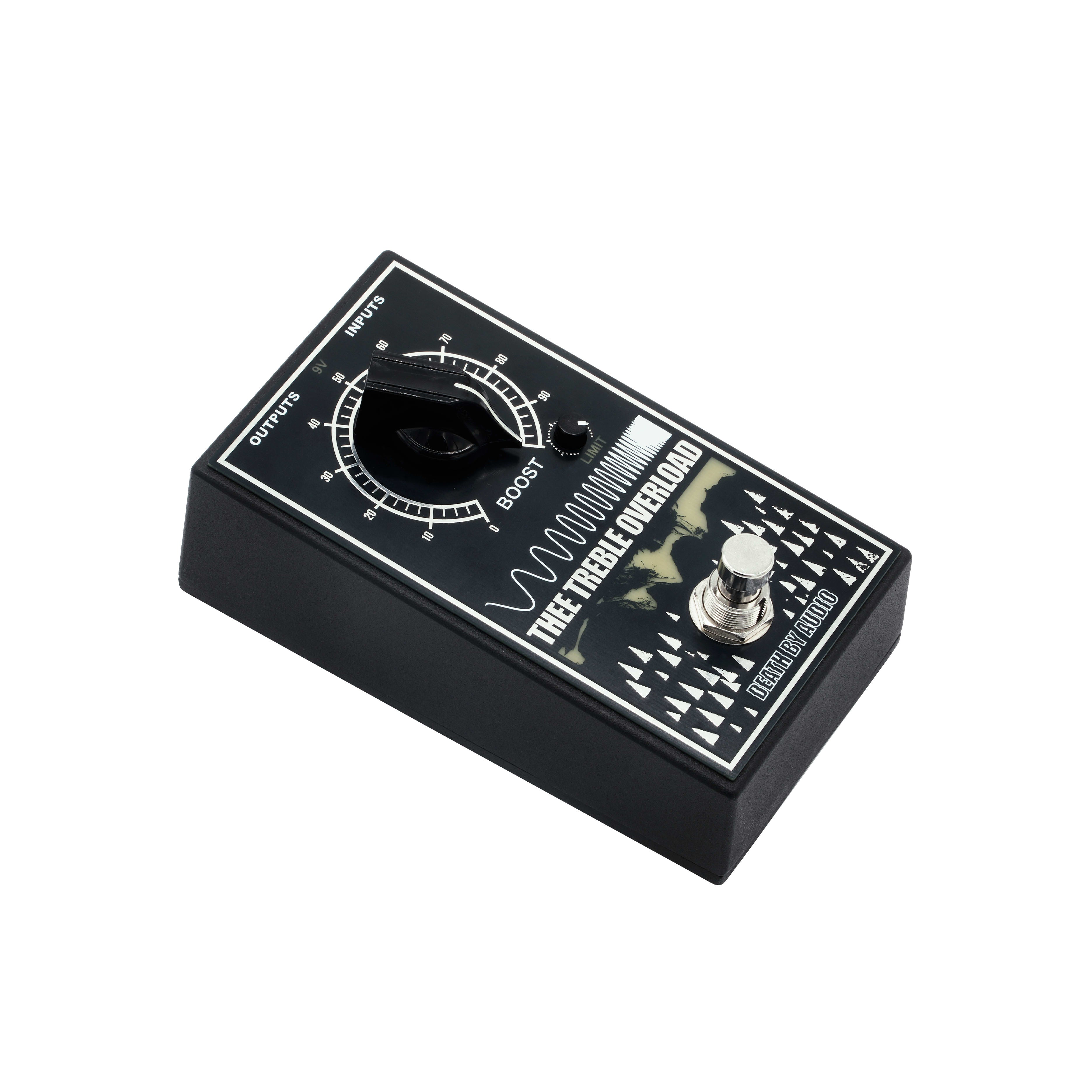 Death By Audio Thee Treble Overload boost pedal — control detail