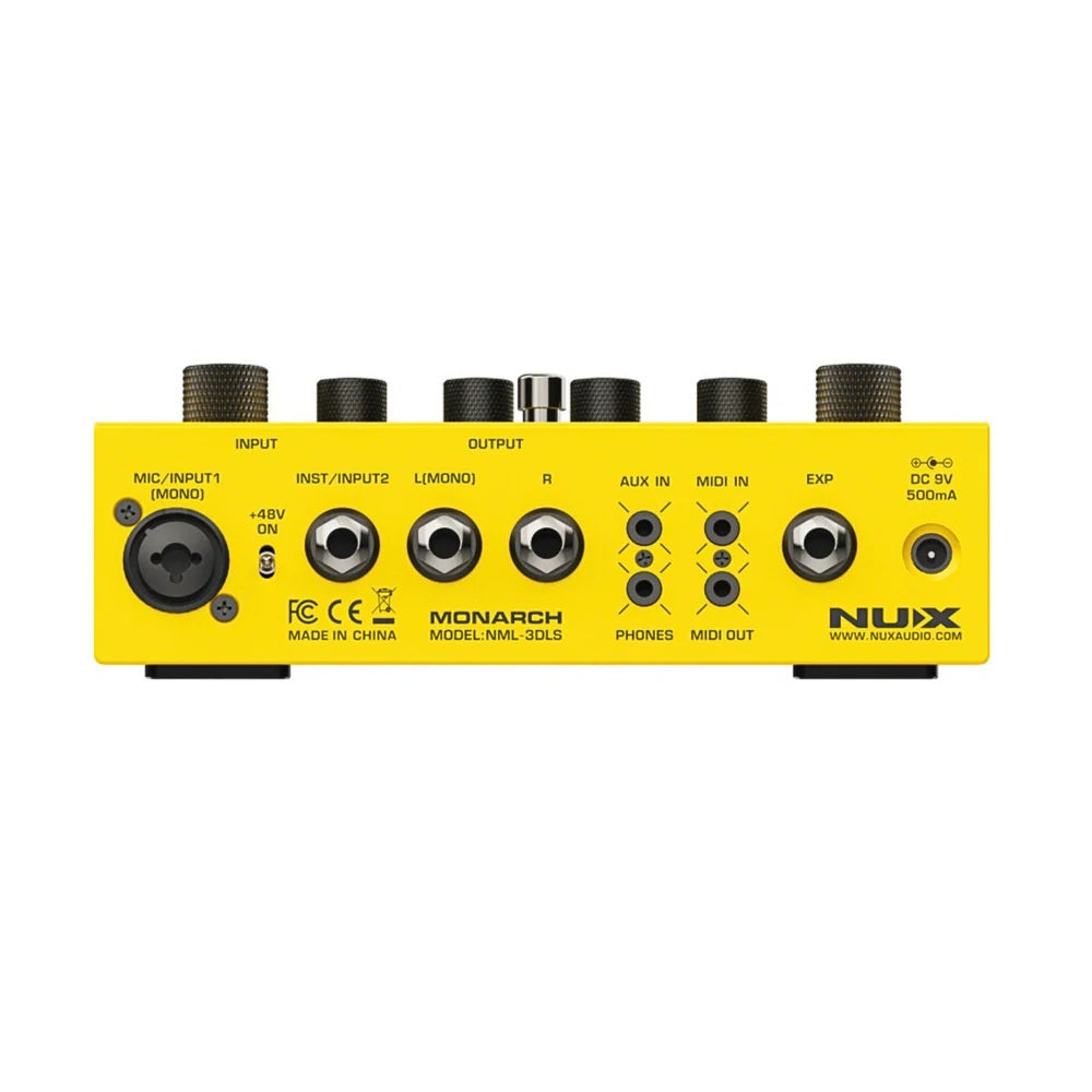 NUX NML-3DLS Dual Loop Stereo looper — rear panel I/O connections