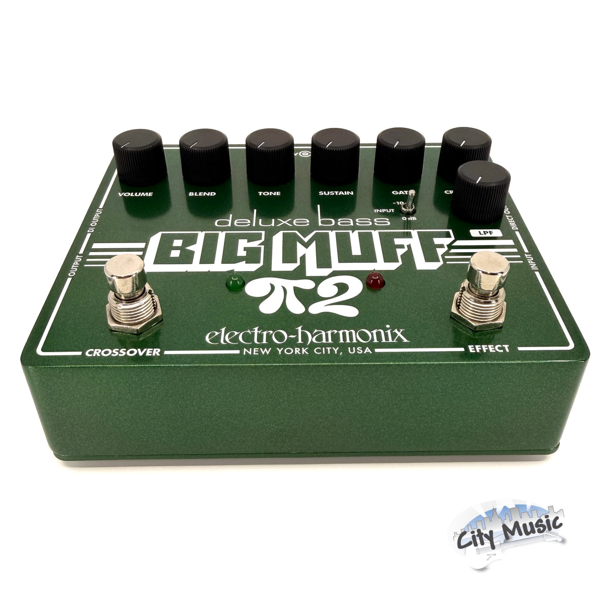 Used Electro-Harmonix EHX Deluxe Bass Big Muff Pi 2 Dual Op-Amp Fuzz Guitar Pedal ♫