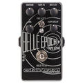 Catalinbread Belle Epoch+ tape echo delay pedal — black enclosure, top view