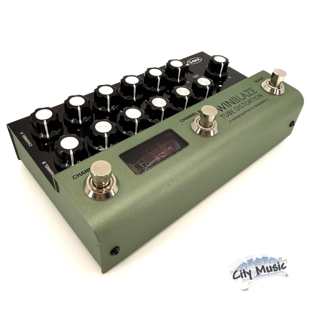 Used T-Rex TwinBlaze 2 Channel Tube Distortion Guitar Effects Pedal Twin Blaze