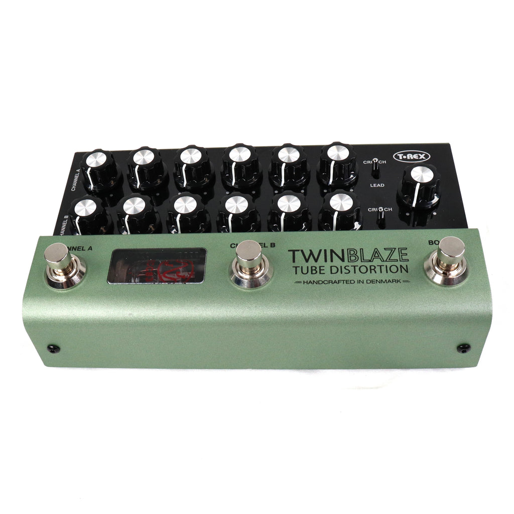 Used T-Rex TwinBlaze Two Channel Tube Distortion Guitar Effects Pedal Twin Blaze