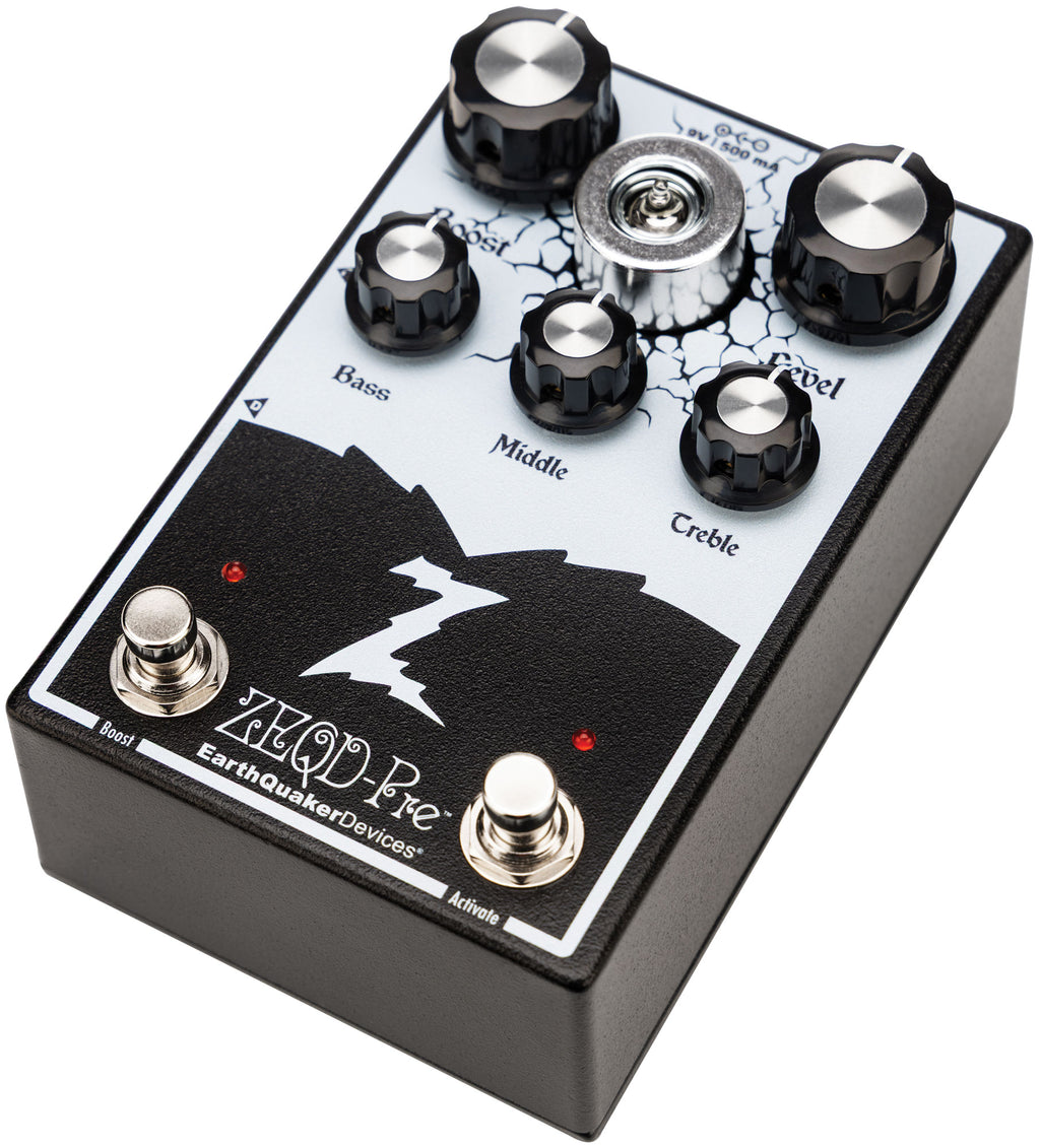 EarthQuaker ZEQD-Pre tube preamp pedal — side jacks