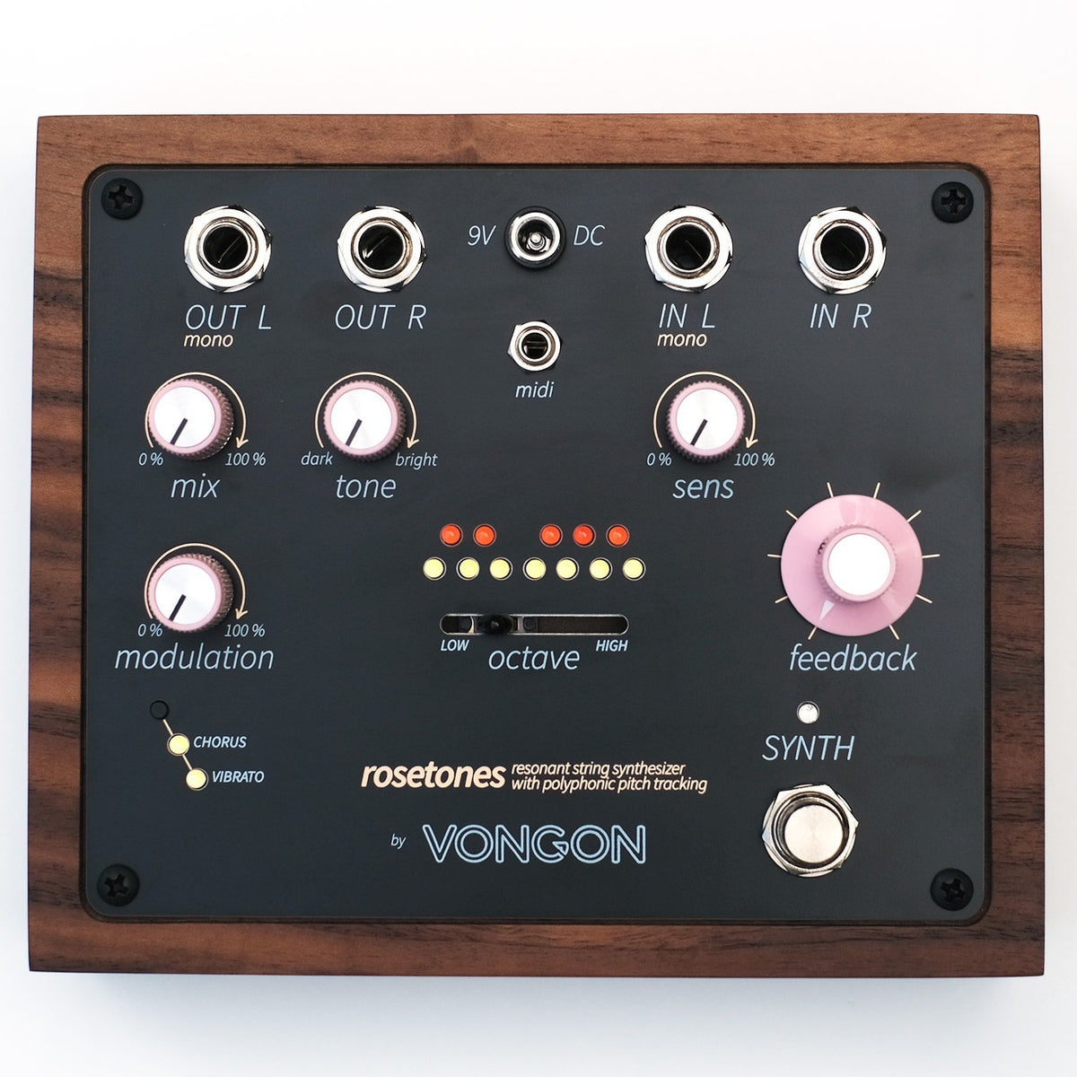 Used Vongon Rosetones Resonant String Synthesizer with Polyphonic Pitch Tracking