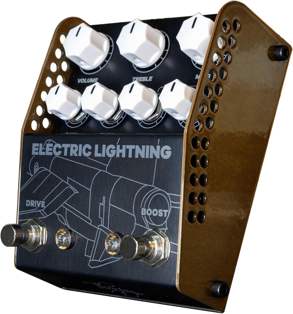 Used ThorpyFx Electric Lightning Chris Buck Signature Valve Overdrive Pedal