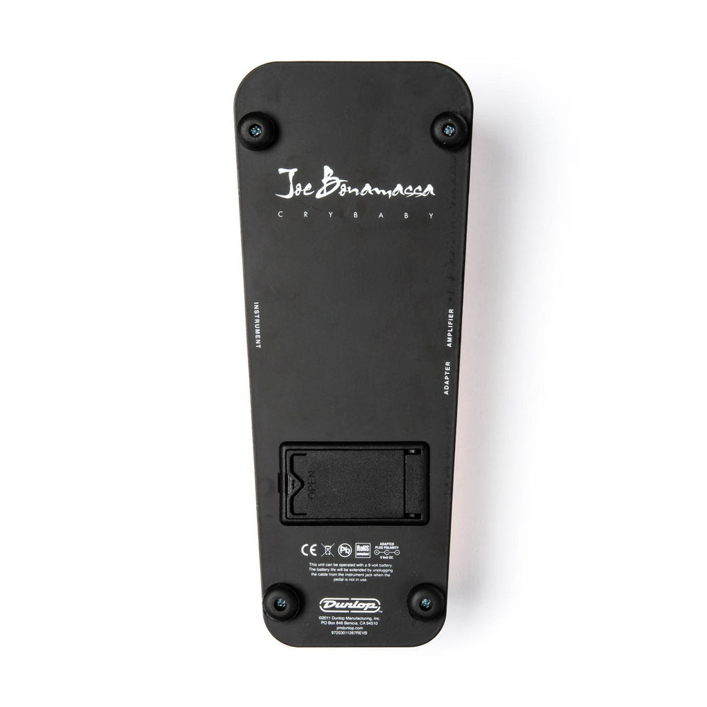 Dunlop JB95 Joe Bonamassa Cry Baby Wah pedal — underside view