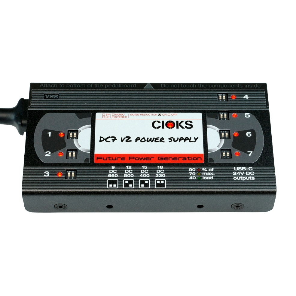 New CIOKS DC7 V2 Retro Series VHS Tape Guitar Effects Pedal Power Supply