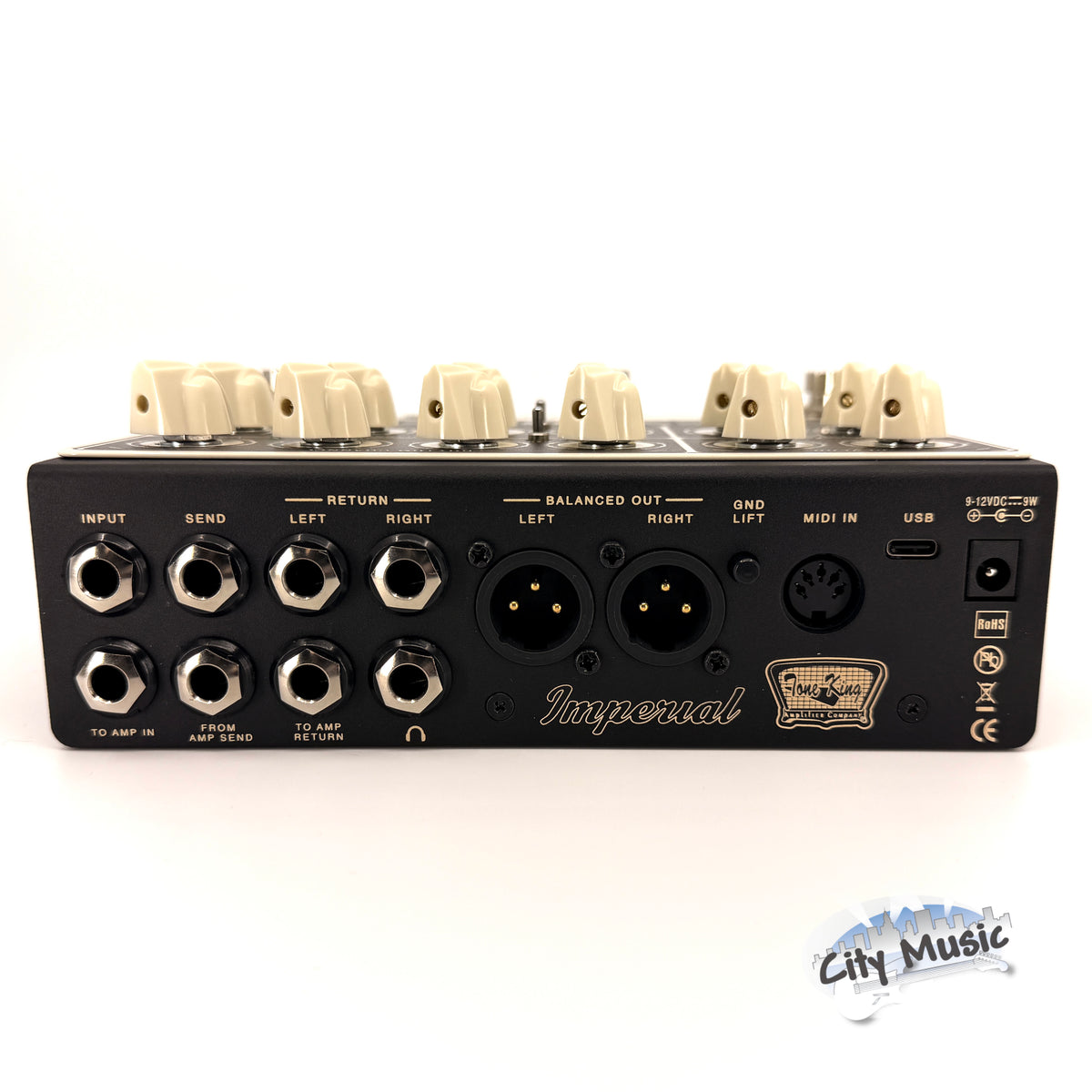 Used Tone King Imperial High Voltage Tri-Tube Preamp Guitar Effects Pedal ♫