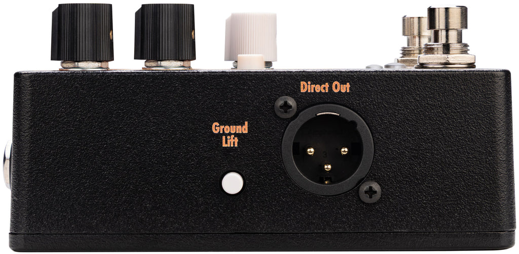 EarthQuaker Devices Scrolls Bass Odyssey bass preamp pedal — footswitches detail