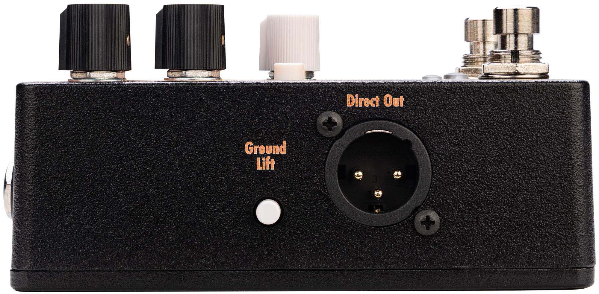 EarthQuaker Devices Scrolls Bass Odyssey bass preamp pedal — footswitches detail