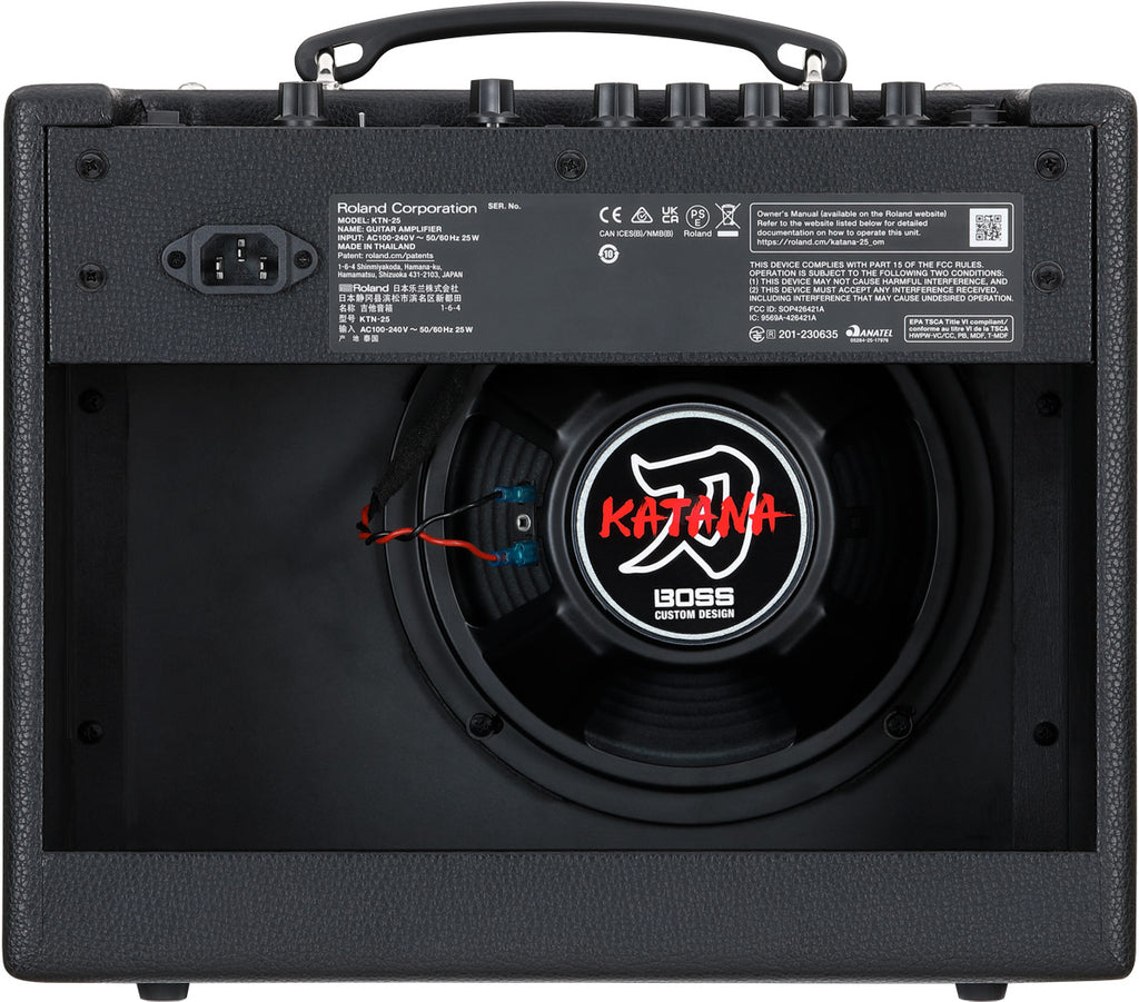 New Boss Katana-25 KTN-25 25-Watt 1x8 Modeling Guitar Combo Amp