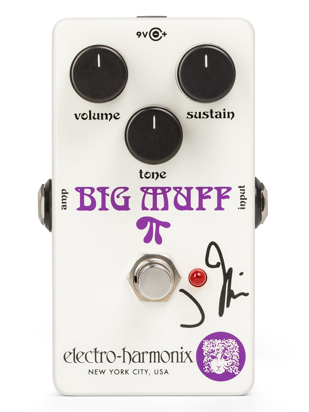 Electro-Harmonix J Mascis Ram's Head Big Muff Pi fuzz pedal - top view