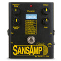Tech 21 SansAmp Classic tube amp emulator guitar pedal — black enclosure with 8-character DIP switches