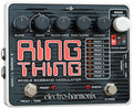 Electro-Harmonix Ring Thing sideband modulator pedal — white and gray, top