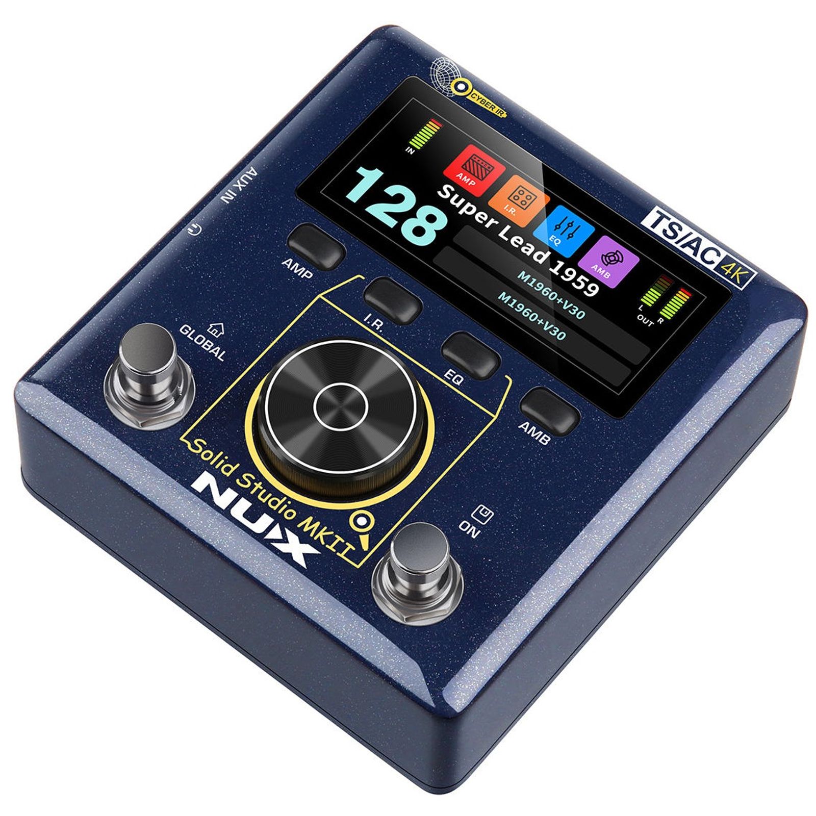 NUX NSS-6 Solid Studio MKII preamp pedal — rear input output panel