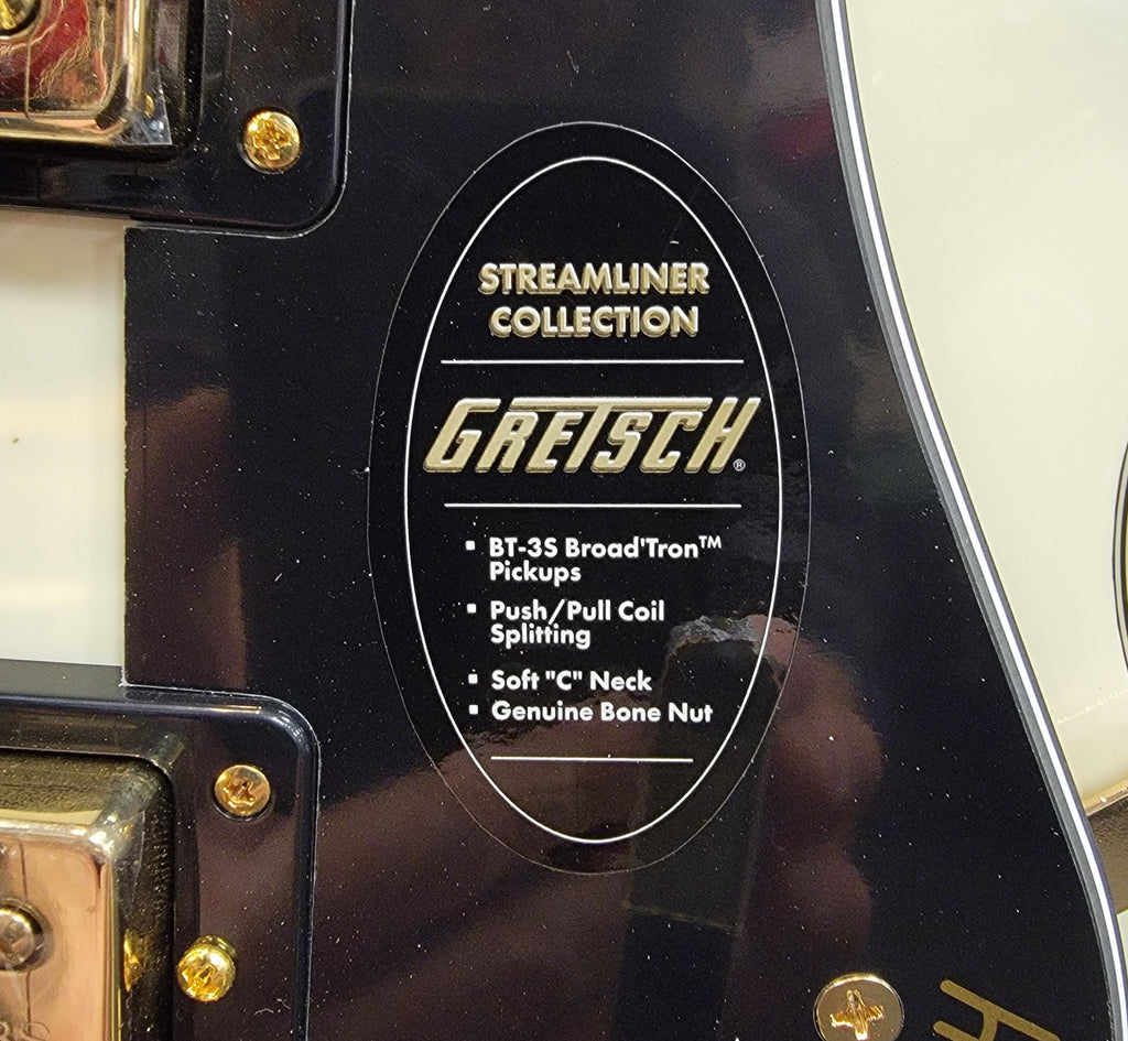 Gretsch G2420TG Streamliner hollow body — pickups and controls