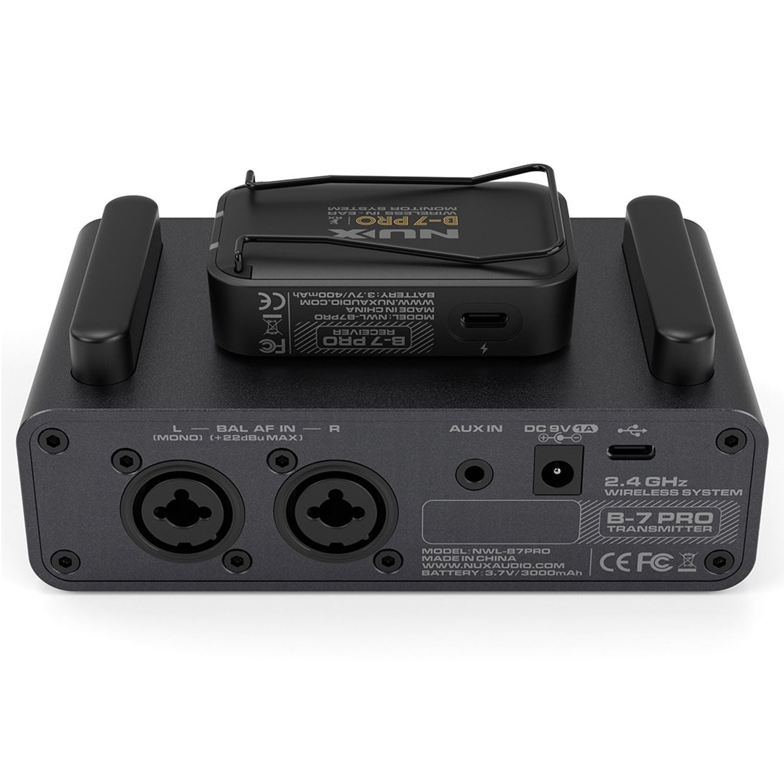Used NUX B-7 PRO wireless monitor transmitter view