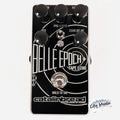 Used Catalinbread Belle Epoch+ tape echo delay — black and silver enclosure, top view