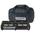 RockBoard DUO 2.0 black guitar pedalboard with included gig bag