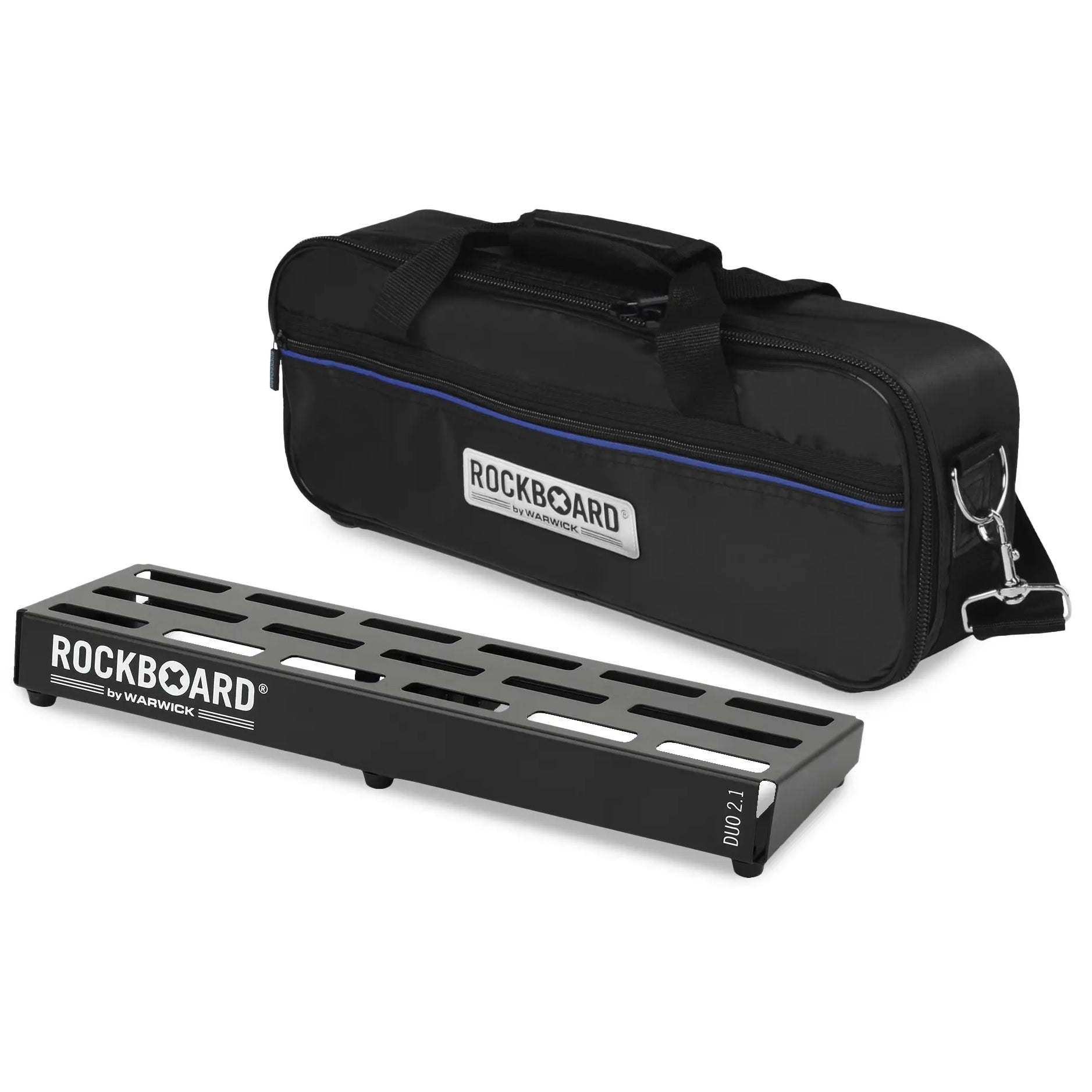 New RockBoard DUO 2.1 Guitar Effects Pedal Board with Gig Bag