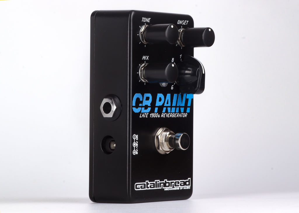 Catalinbread CB Paint reverberator reverb pedal - footswitch detail