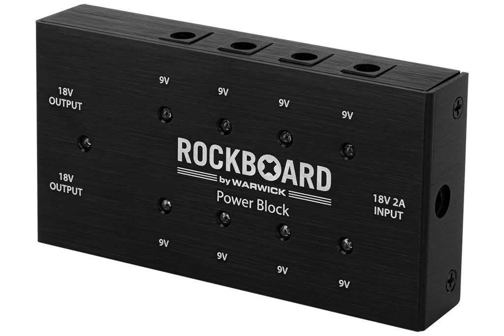 RockBoard Power Block pedal power supply - rear input view