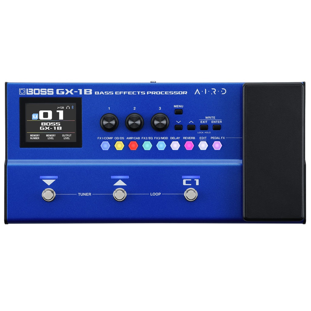 Boss GX-1B bass multi-effects processor pedal — alternate view