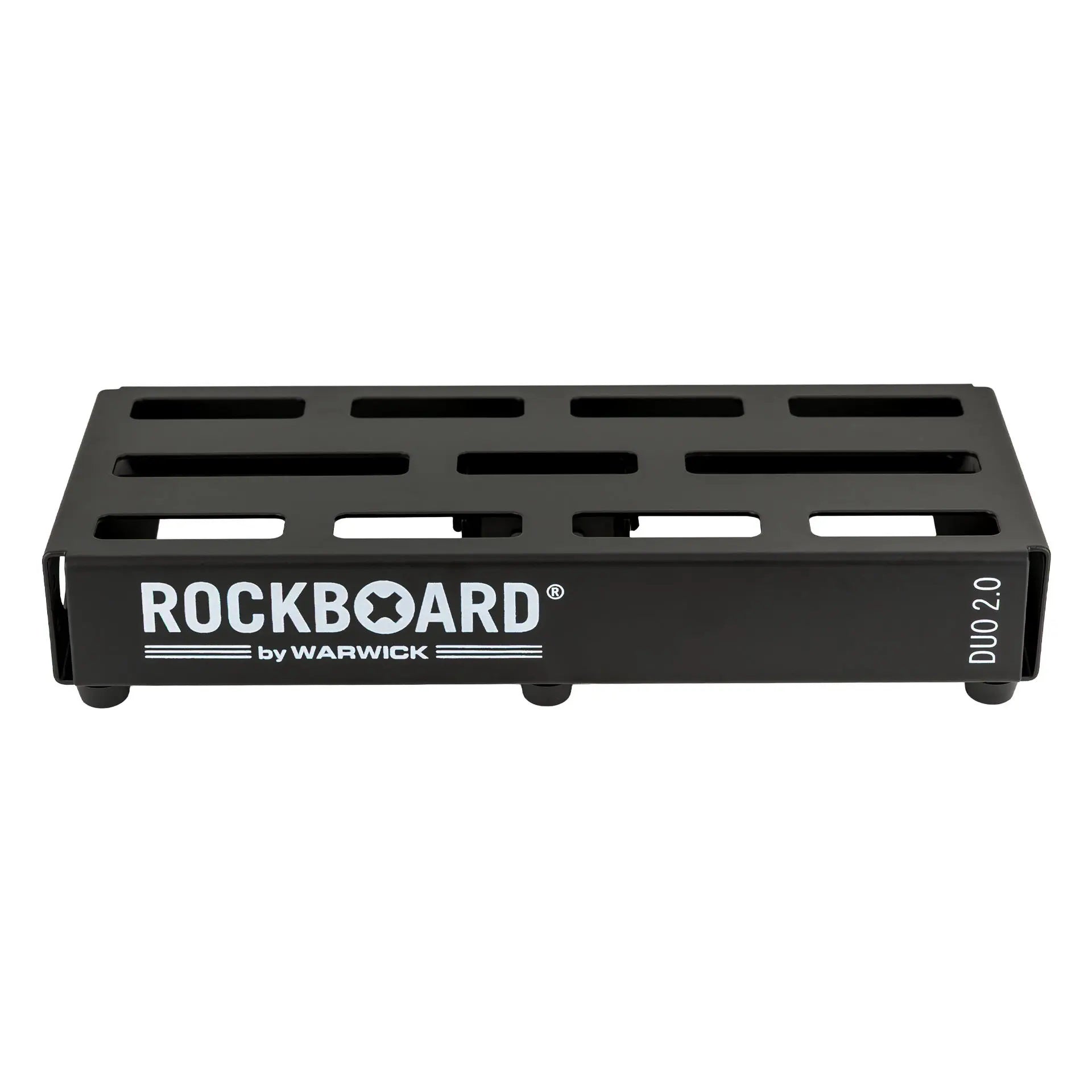 RockBoard DUO 2.0 pedalboard angled side view