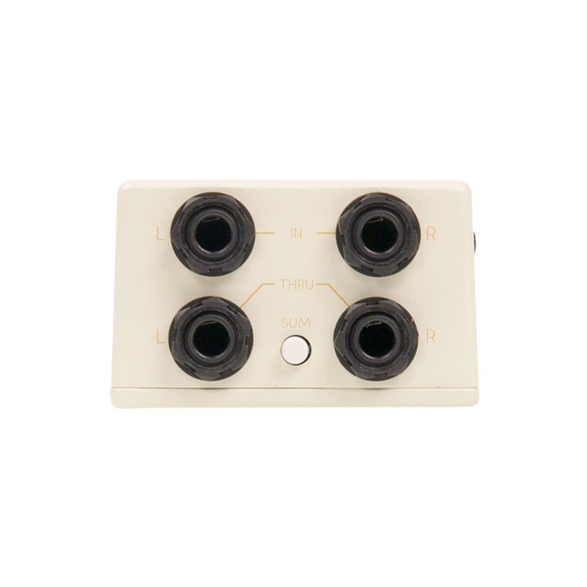 Walrus Audio Canvas Stereo DI box — white, XLR outputs side