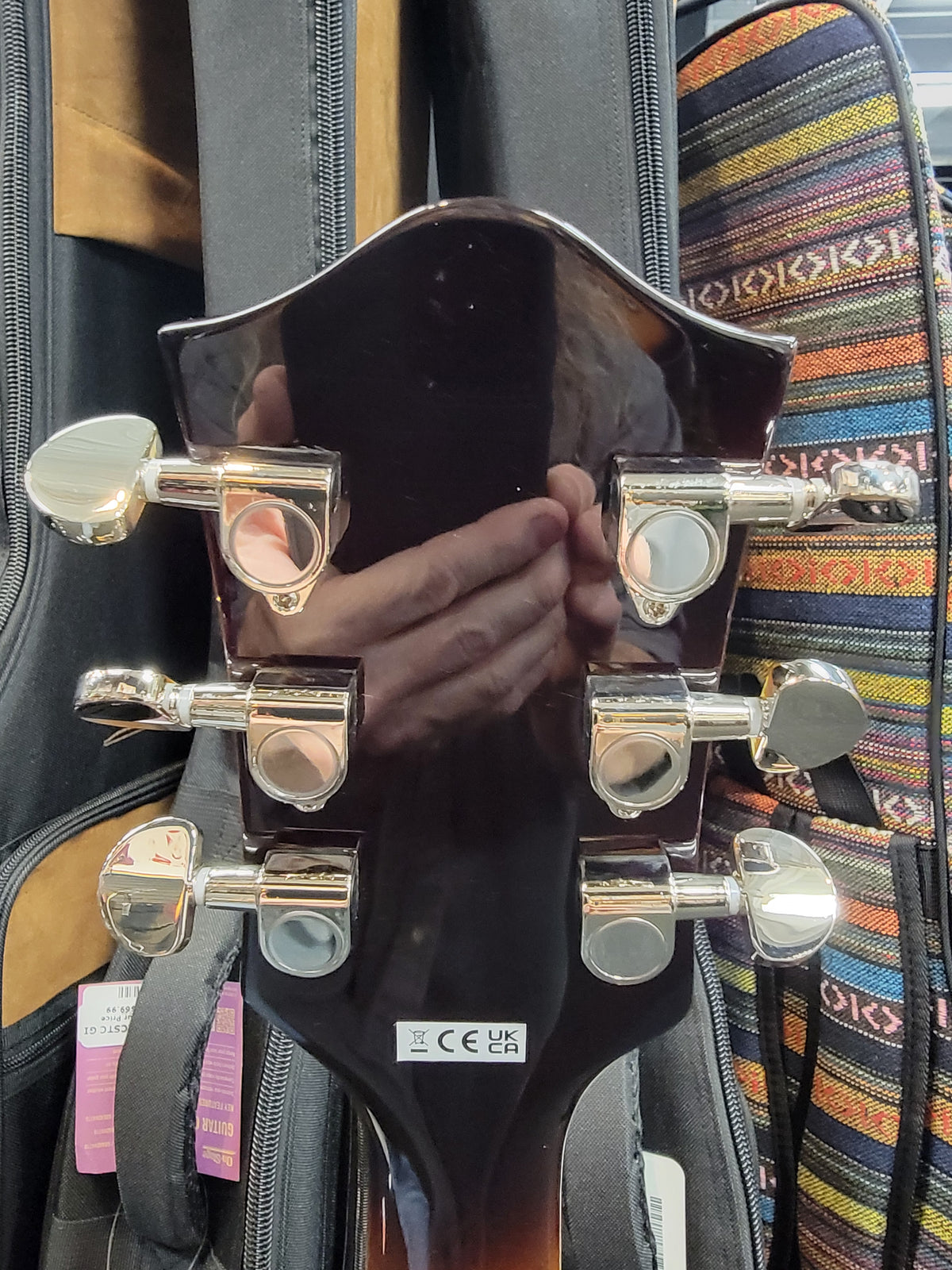 Gretsch G2420T Streamliner hollow body — f-hole detail