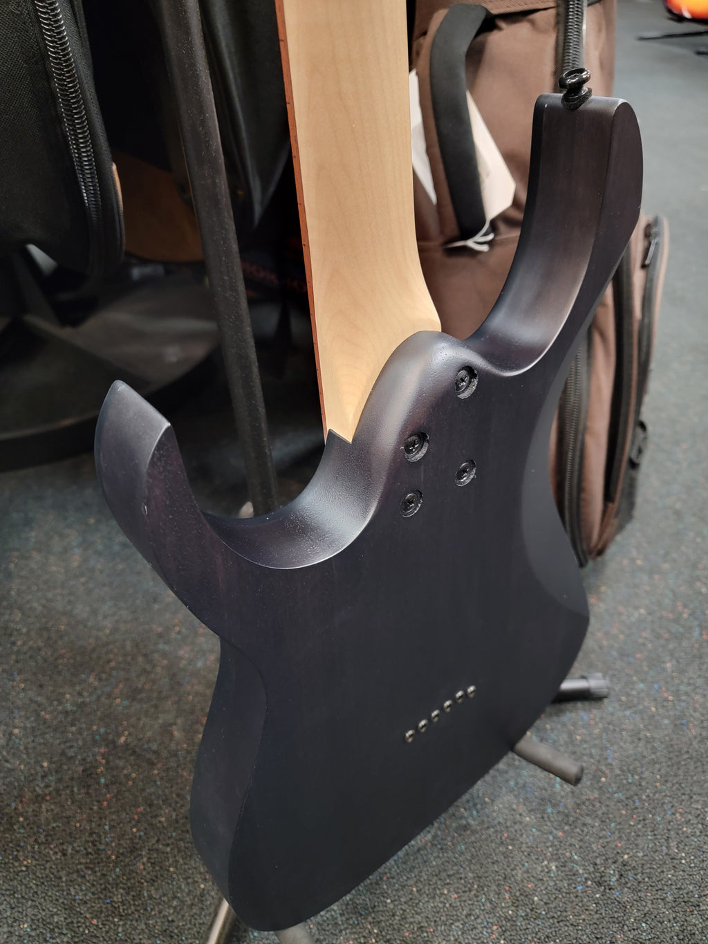 Ibanez RGR431PB electric guitar - back of charcoal gray body
