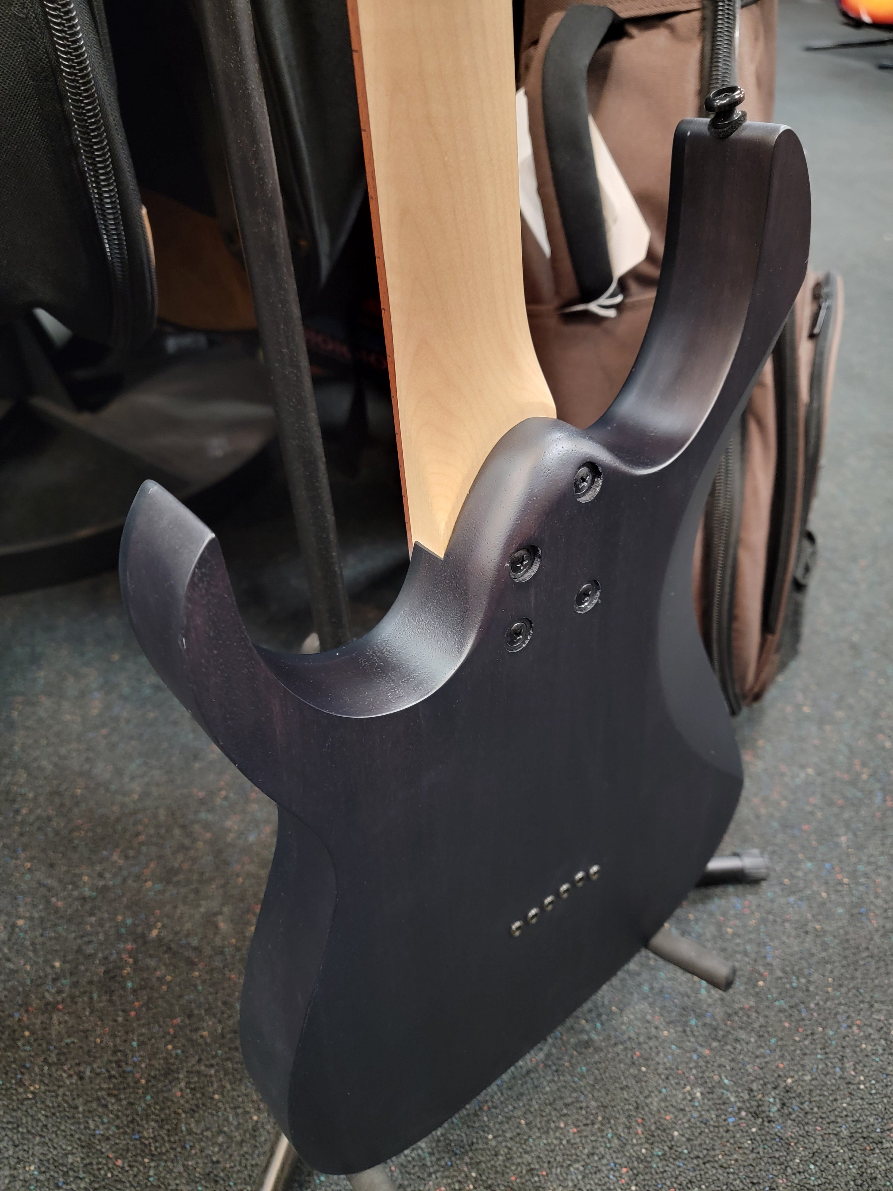 Ibanez RGR431PB electric guitar - back of charcoal gray body