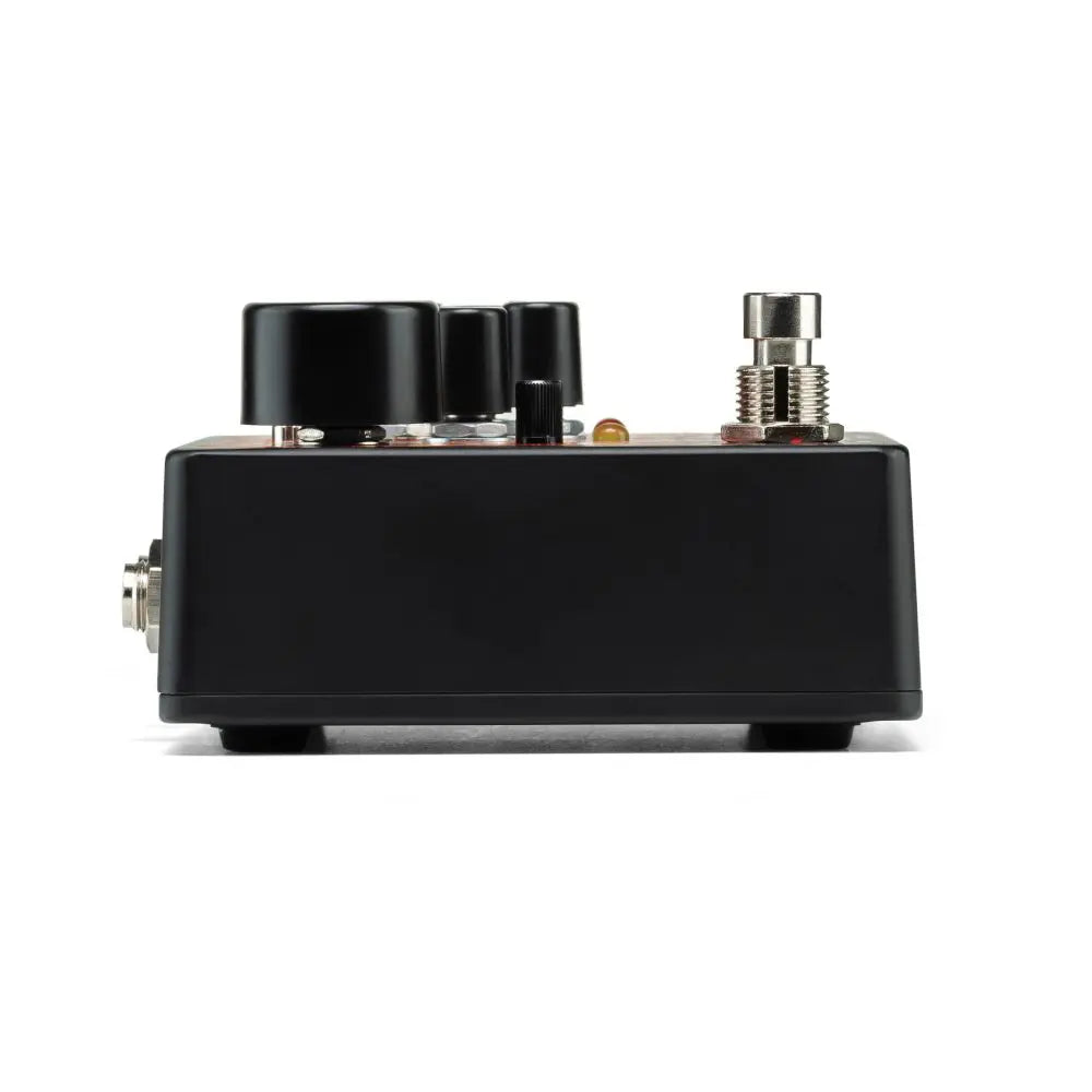 Electro-Harmonix Hell Melter distortion pedal — angled view