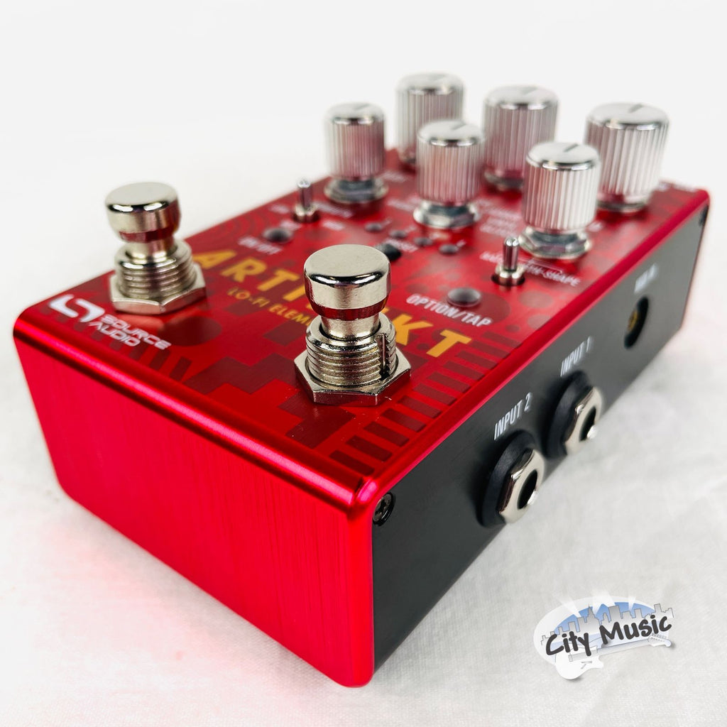 Source Audio Artifakt Lo-fi Elements pedal — angled view