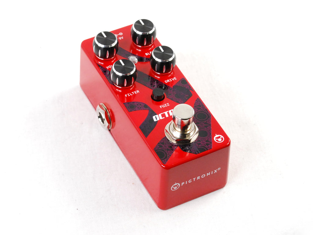Pigtronix Octava Micro octave fuzz pedal — front view
