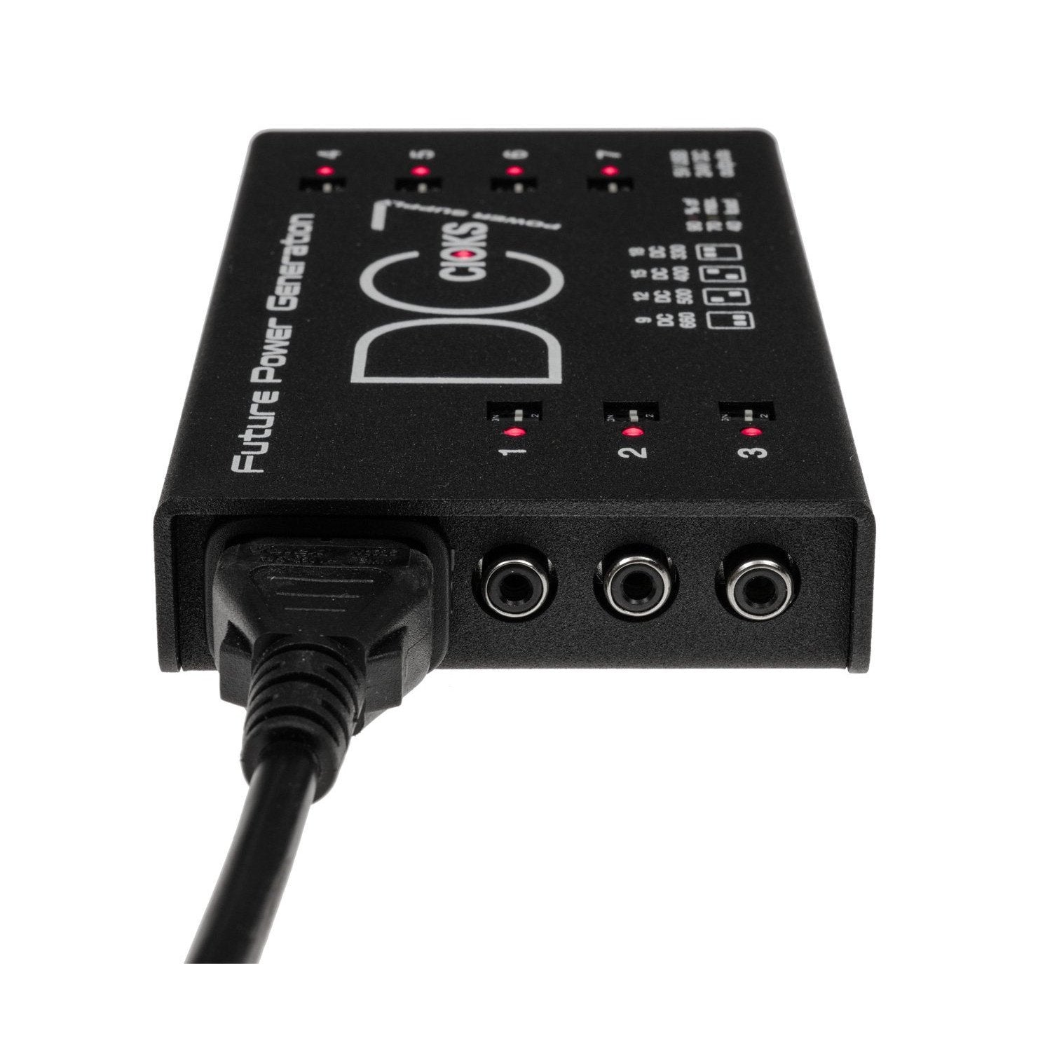Used CIOKS DC7 black power supply — with included Flex cables