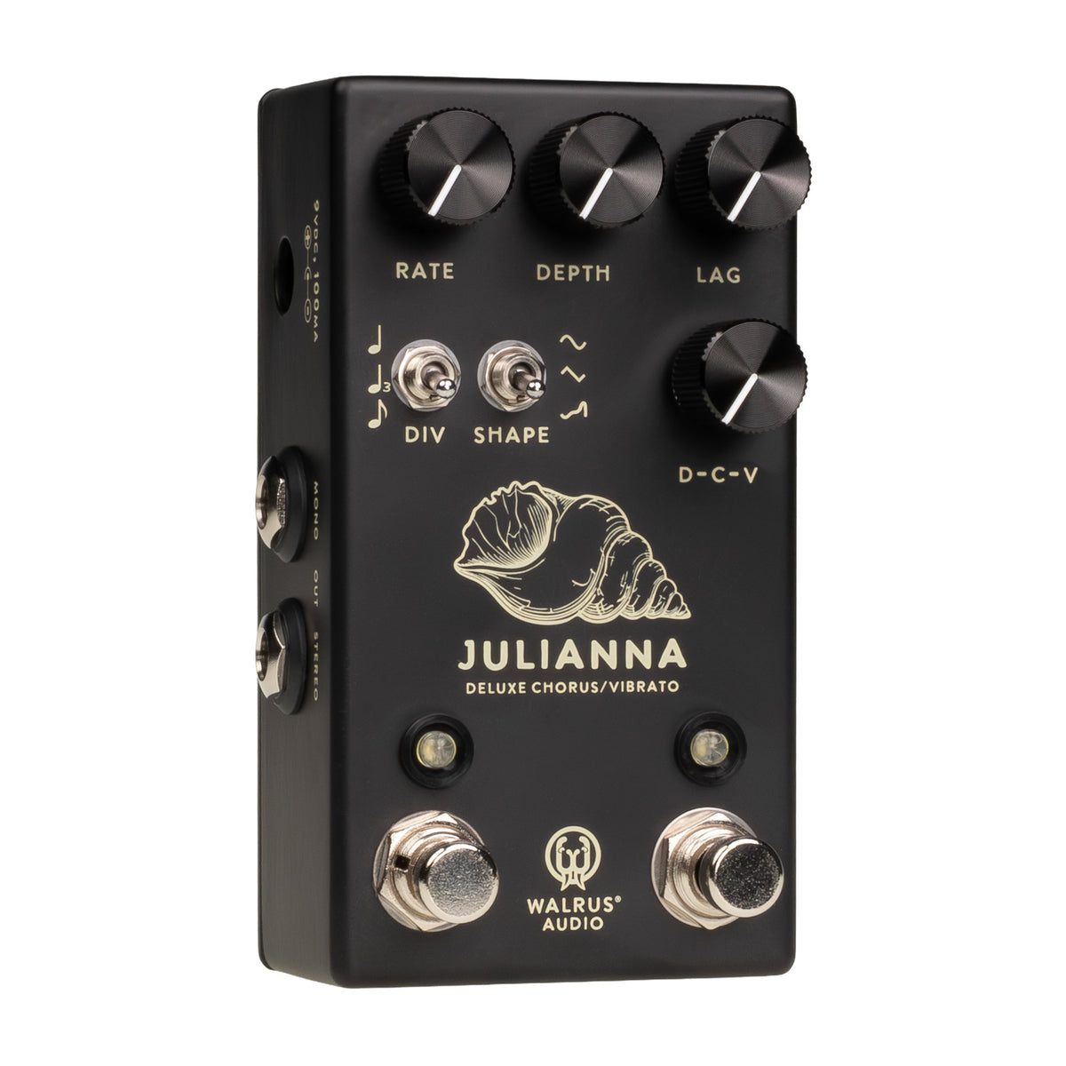 New Walrus Audio Julianna Deluxe Chorus & Vibrato Black Guitar Effects Pedal