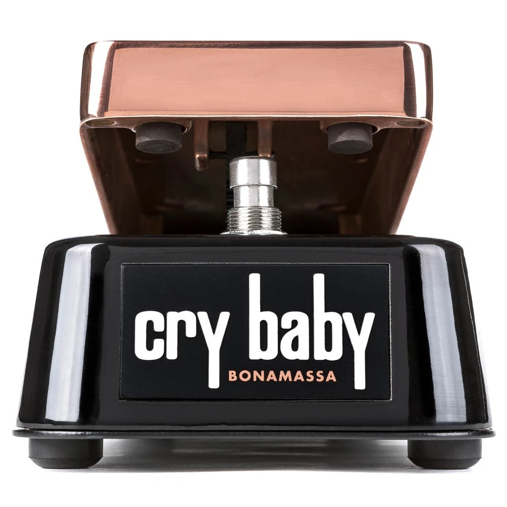 Dunlop JB95 Joe Bonamassa Cry Baby Wah pedal — front view, copper top