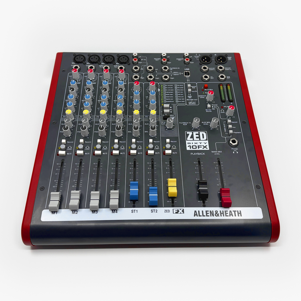 Used Allen & Heath ZED60-10FX 10-Channel Analog Mixer/2x2 USB Audio Interface